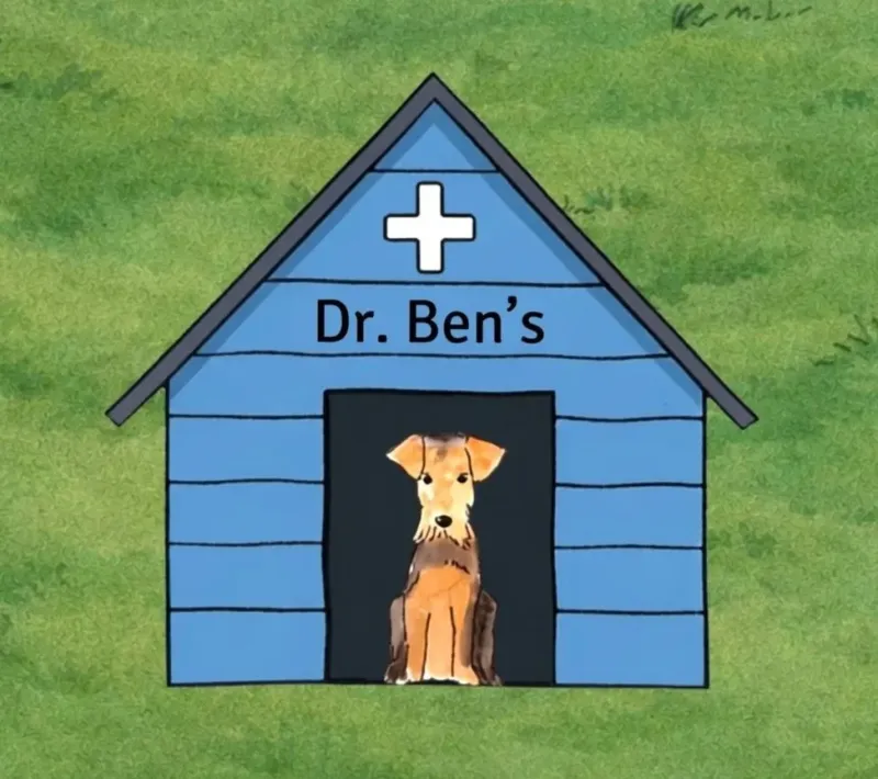 Dr. Ben's dog clinic illustration