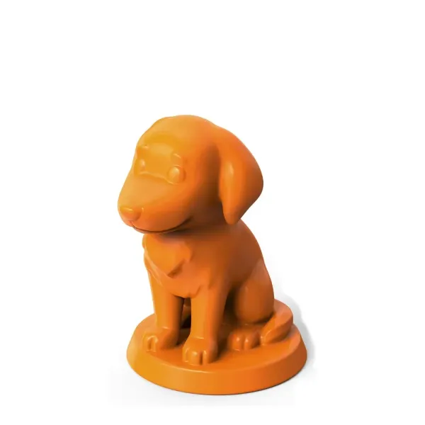 The orange Golden Retriever playing piece