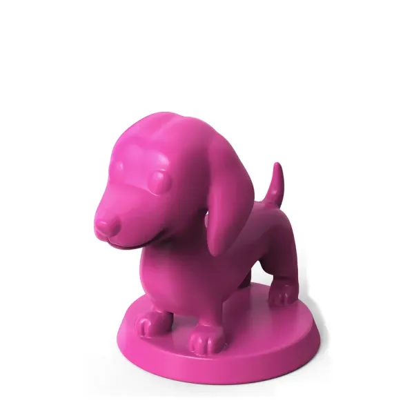 The pink Dachshund playing piece