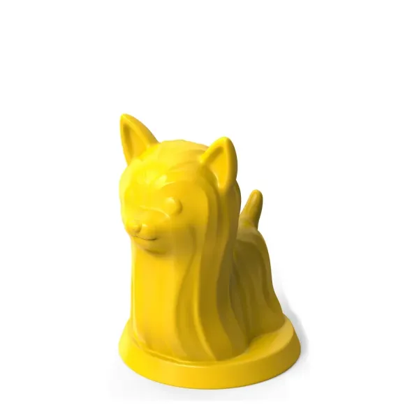 The yellow Yorkshire Terrier playing piece